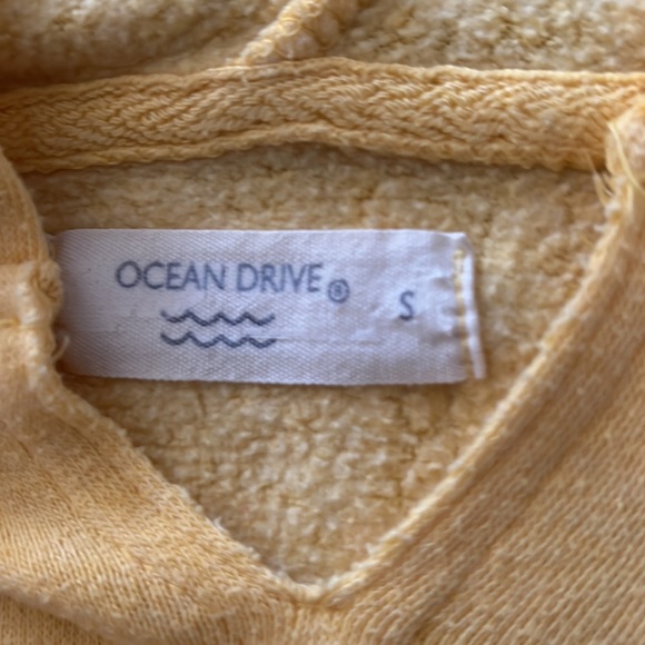 Yellow Ocean Drive Hooded Sweatshirt - Picture 2 of 2